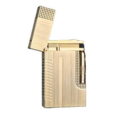 首领纯铜潮流明火朗声充气打火机