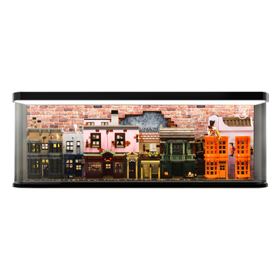 对角巷遥控灯饰透明展示柜