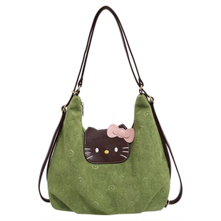 YZ少女复古托特包2025新款学生党上课大容量双肩三用包通勤单肩包