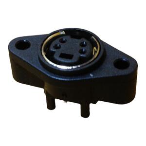 插头插座 电脑S端子插座 4P/6P/8P直立S端子座 圆形插座