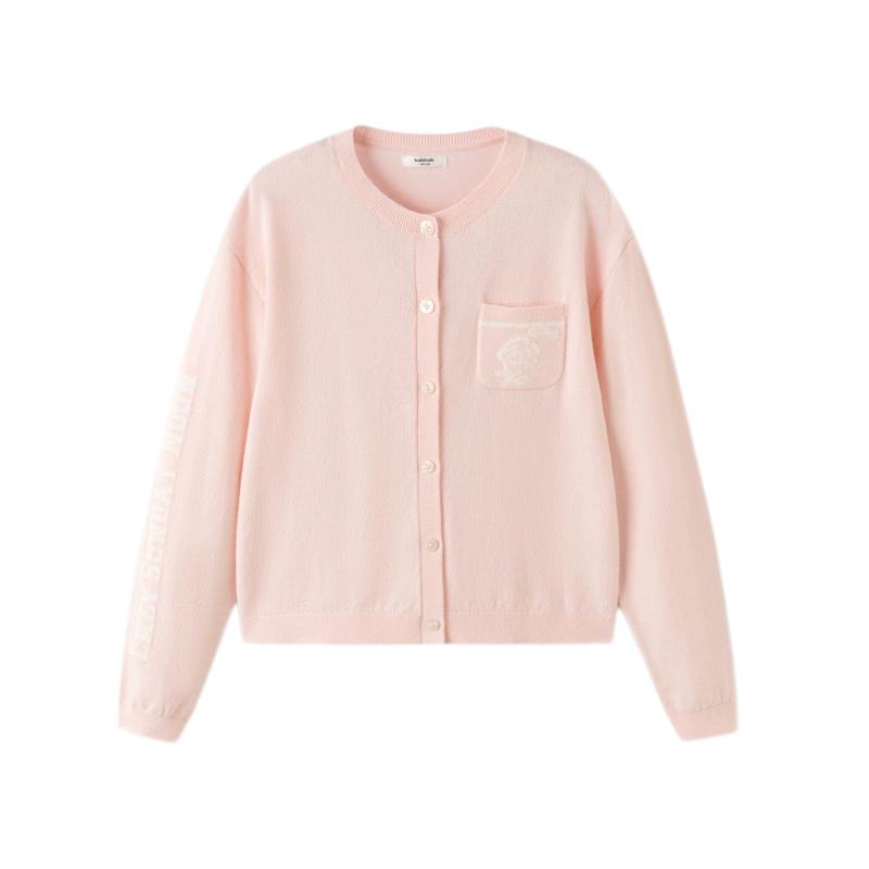 商场同款巴拉巴拉儿童开衫女童针织衫外套大童毛衣春秋装新款童装