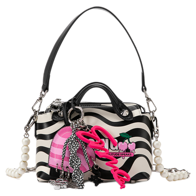 SING SING 1979原创设计斑马条纹包包斜挎包女日常通勤百搭包包