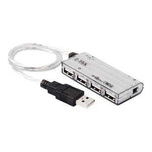 Z-TEK力特 USB2.0拓展坞桌面typec扩展器一转四转接头多口分插器高速分线器HUB集线器 笔记本电脑鼠标macbook