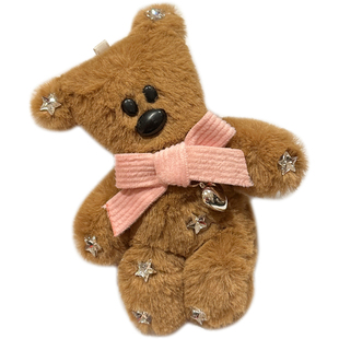 大号发夹女可爱蝴蝶结毛绒小熊碎发刘海夹侧边夹子头饰2025新款