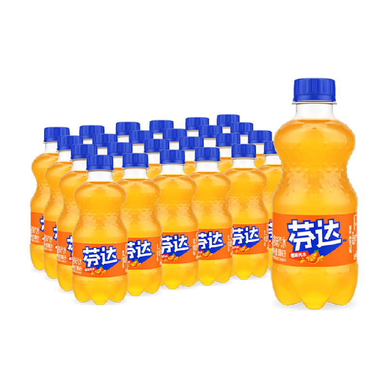 可口可乐芬达橙味汽水果味十足