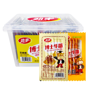 劲丰博士牛筋味芝麻酱素牛筋辣条小包装面筋解馋童年怀旧零食小吃