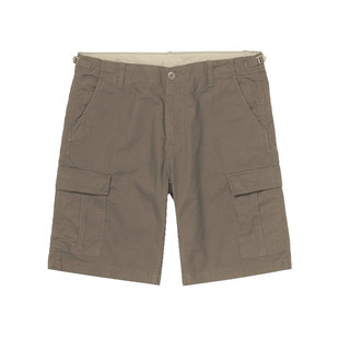 CARHARTT WIP Aviation Short 卡哈特 多口袋格子布工装休闲短裤