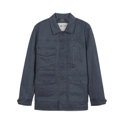 MCS翻领春秋修身工装外套夹克