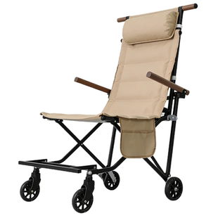 老人出行购物轻便小推车折叠轮椅旅行专用小型景区轻便坐人代步车