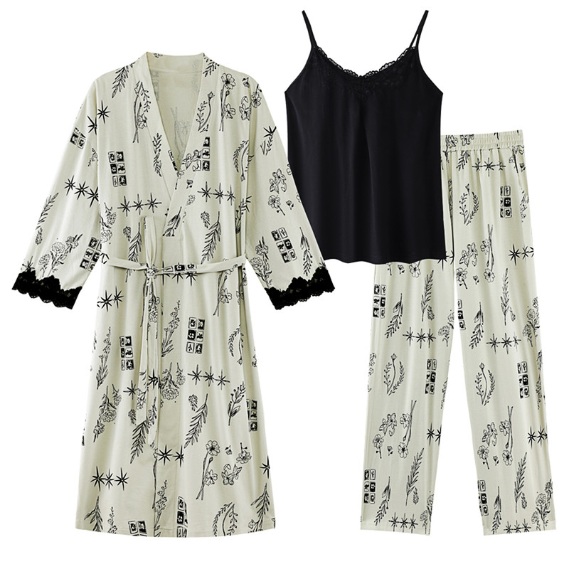 粉兔良品 女款 性感睡衣春秋季睡衣/家居服套装