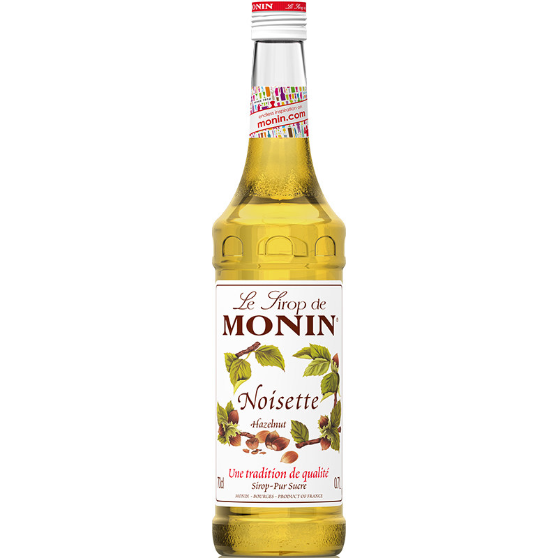 莫林MONIN榛果风味糖浆玻璃瓶装700ml咖啡鸡尾酒榛果味果汁饮料