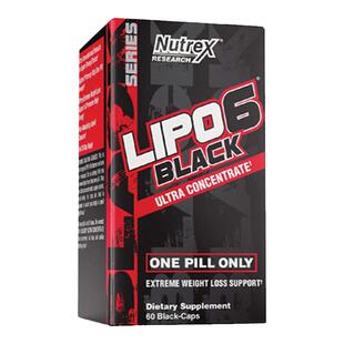 NUTREX 炽天使LIPO-6浓缩黑减胶囊夜间女士版代谢控食欲脂肪60粒