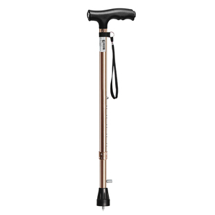 乐来福老人拐杖带冰钉防滑手杖雪地冰面铝合金拐棍伸缩带灯助行拐