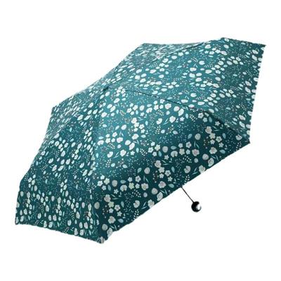 天堂伞迷你口袋胶囊小伞轻巧便携晴雨伞碎花黑胶防晒防紫外线遮阳