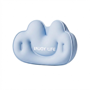 充气腰垫按压腰靠垫长途飞机高铁二等座睡觉神器u型枕便携式旅行