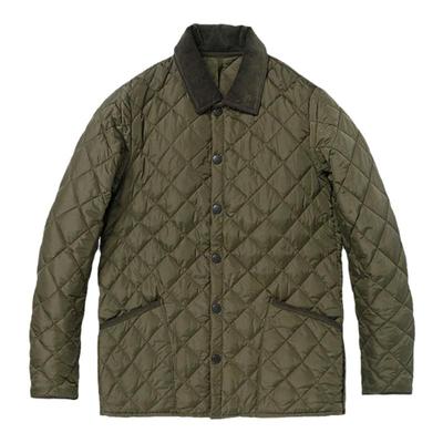 barbour绗缝菱格薄款棉服外套