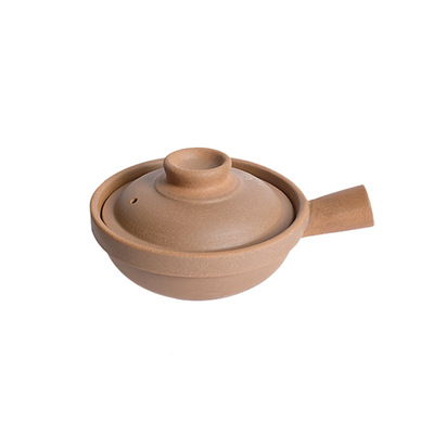 陶煲王无釉单把煲仔饭砂锅