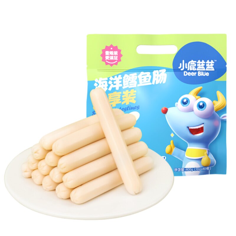 量贩400g鳕鱼肠小鹿蓝蓝含量≥65
