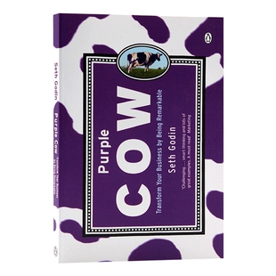 紫牛 Purple Cow 英文原版 经管类经典书籍 市场营销理念 经济管理 差异化营销 赛斯高汀 Seth Godin 英文版进口原版英语书
