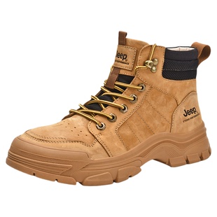 Jeep/吉普户外登山鞋男高帮缓震耐磨徒步鞋秋冬舒适高弹高帮鞋子