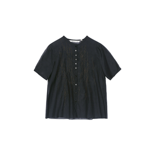 【桑蚕丝】ZOLLE因为舒适丝棉慵懒感上衣衬衫