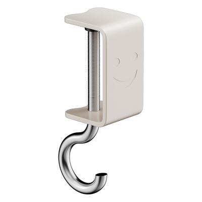 奶油风书桌挂钩高颜承重稳免打孔