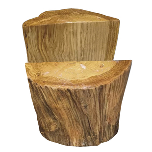 实木大板桌支架茶桌脚架办公桌桌腿会议桌半圆架底座木桩树墩底座