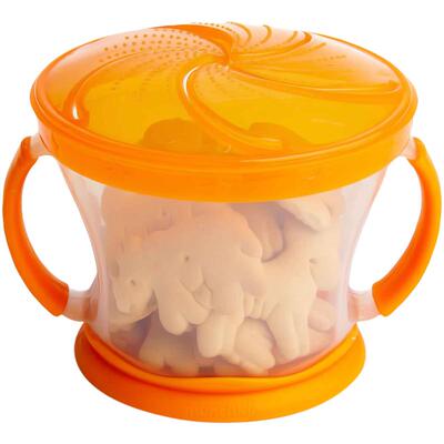 美国品牌munchkin硅胶盖零食杯