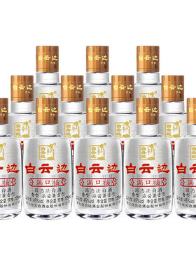白云边满口45度整箱国产小酒版