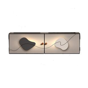 石来运转wifi路由器收纳盒壁挂式免打孔遮挡线神器电视机顶盒子