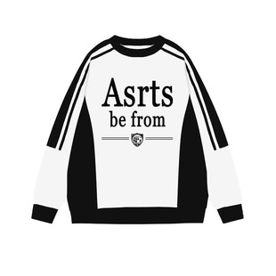 正品 Asrts新款高级感春秋小众潮牌韩版长袖情侣卫衣男士oversize