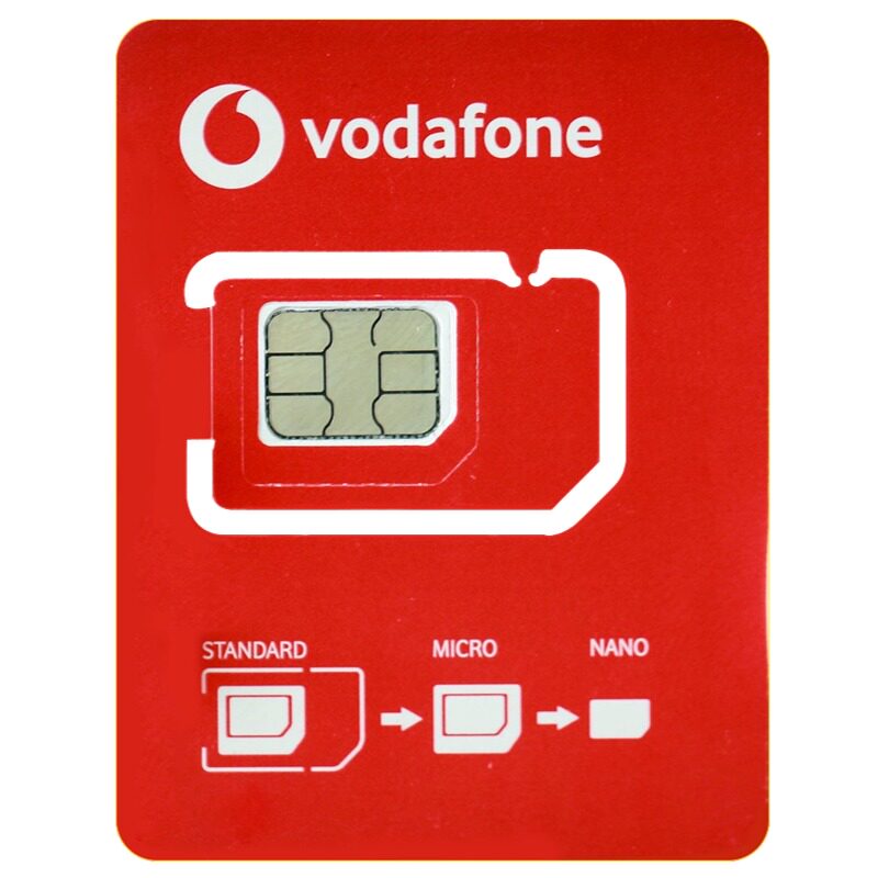 欧洲电话卡Vodafone法国欧盟通用5G流量通话手机上网卡可ESIM