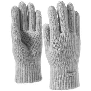 卡蒙手套女冬季加厚骑行针织毛线毛绒防寒保暖手套可触屏开车防滑