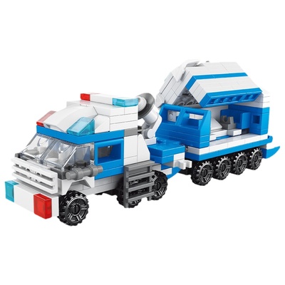 10合1城市警察汽车积木