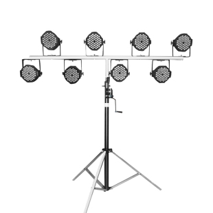 7彩舞台灯光设备小中大型宴会婚庆演出led帕灯面光灯全套配置方案