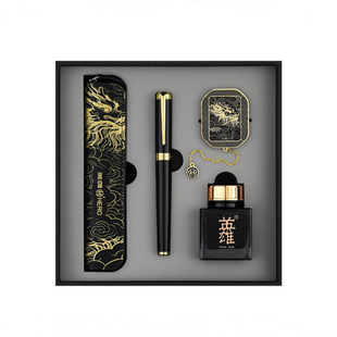 【HERO/英雄】HERO英雄牌钢笔签字笔礼盒官方正品班超系列高档送礼礼品套装礼物办公男女书法练字logo刻字