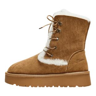 回力雪地靴女2025秋冬新款加绒加厚短靴子防泼水止滑东北保暖棉鞋