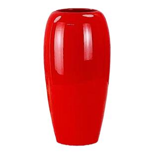 中国风仿陶瓷树脂花瓶银柳干花红色发财果仿真花专用插花花瓶摆件