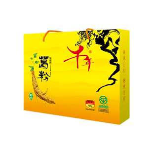 【千年】葛粉有机食品野生葛根粉760g礼盒装食用代餐纯葛根粉