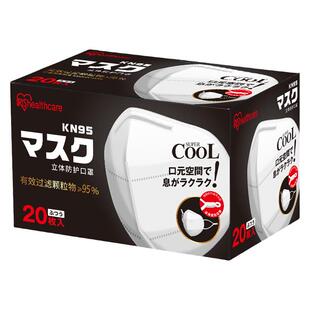 日本爱丽思KN95口罩防沙尘暴防雾霾防尘透气3D立体一次性白色口罩