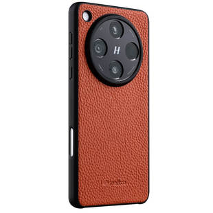 Melkco适用OPPOfindX8ultra手机壳真皮X8s+保护壳撞色皮质x8pro简约新款x8高级感带镜头保护轻薄皮质外壳X8s