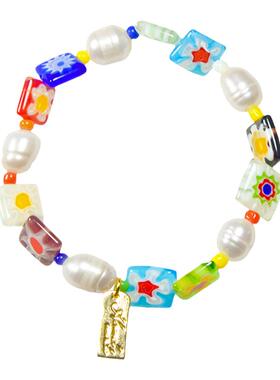 AWE官方正品彩色串珠琉璃手链