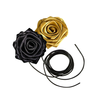 浮夸少女dayu 自制手工花朵多用绑带 可华丽可混搭的项链chocker