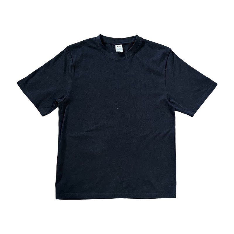 combo康博26夏季男士短袖圆领宽松纯棉亲肤透气黑白简约休闲T恤