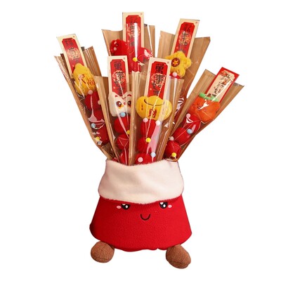 新年毛绒糖葫芦元旦幼儿园小礼物