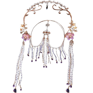 大无汉风 原创敦煌异域风重工圣母发冠华丽流苏后压茉莉公主头饰