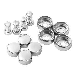车牌固定螺扣螺母不锈钢卡扣帽装潢店防盗配件牌照螺帽盖扣改装