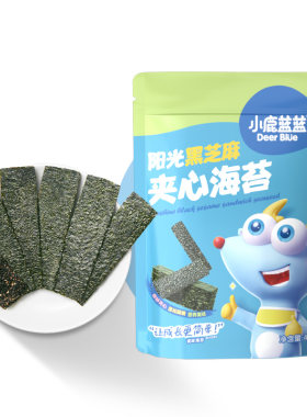 小鹿蓝蓝海苔夹心脆儿童零食