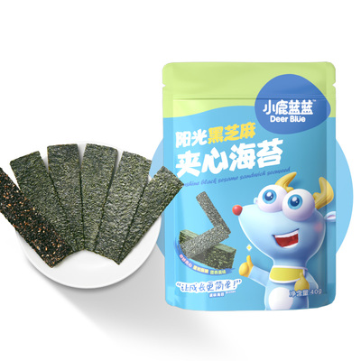 小鹿蓝蓝海苔夹心脆健康儿童零食
