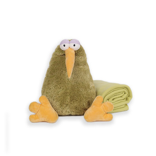 德国NICI奇异鸟公仔小鸟几维鸟kiwi鸟玩偶毛绒玩具抱枕靠垫毛毯子